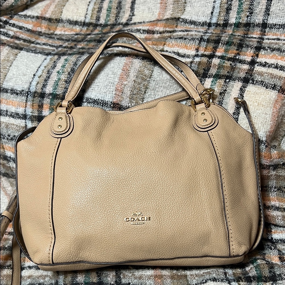 Coach Edie Leather Shoulder Bag